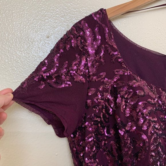 R&M Richards Sequined Godet Pleated Gown $149 - Picture 4 of 10